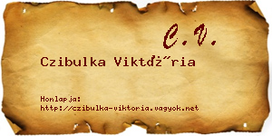 Czibulka Viktória névjegykártya